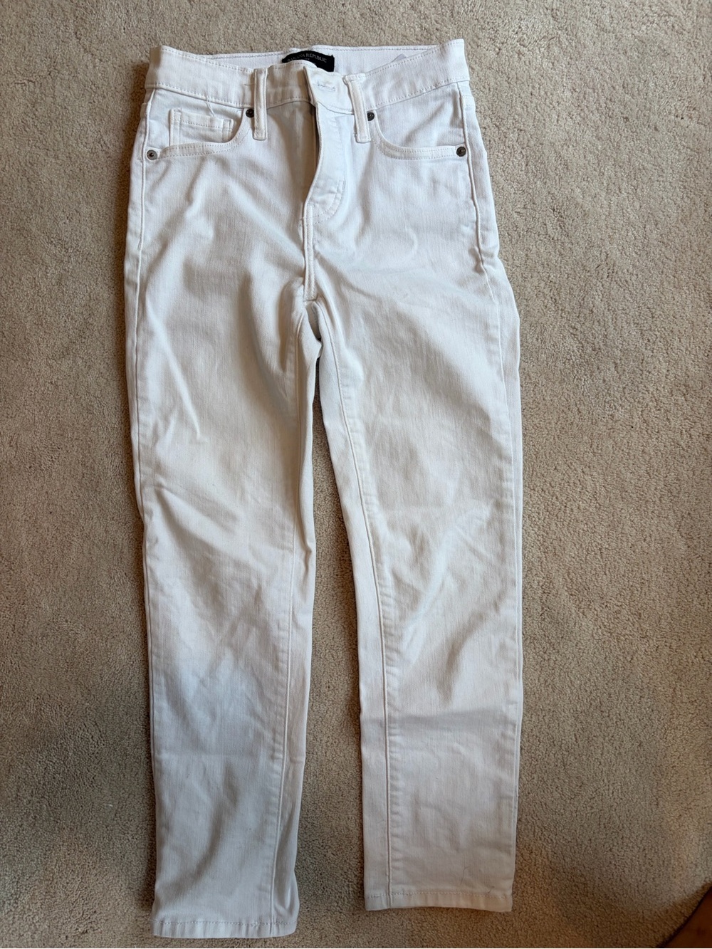 Banana Republic White Skinny Jeans